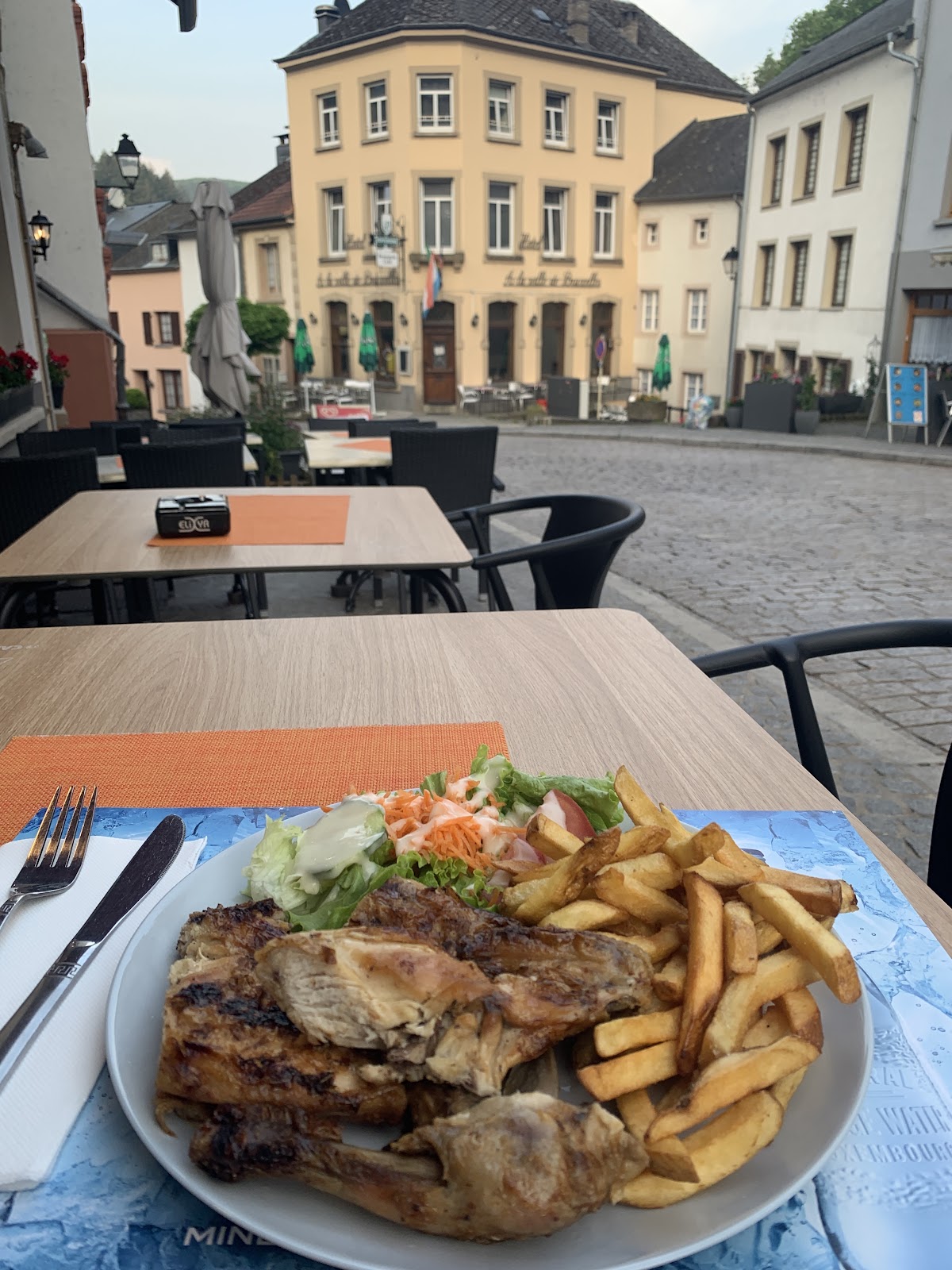 Generous plate of food at La Poste